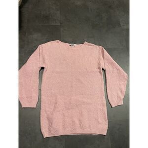 Basic‎ Editions Womens Sweater Pink Size S Long Sleeve Pull Over D-209